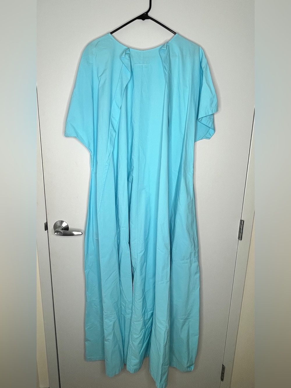 MM6 Maison Margiela Turquoise Blue Oversized Maxi Dress Size 6 - Picture 4 of 7